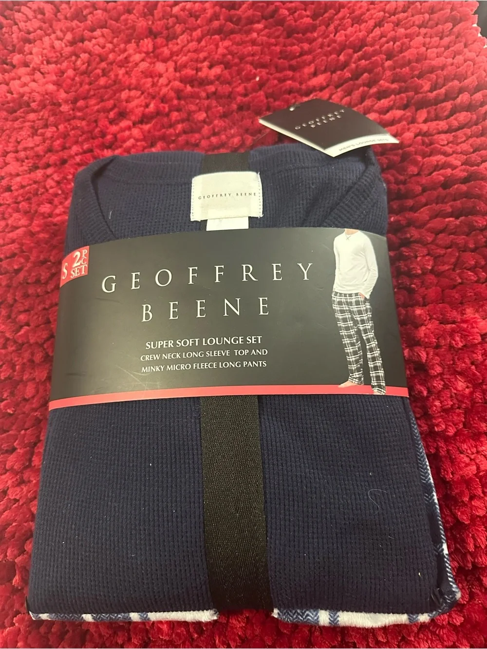 Geoffrey Beene Navy Men’s Super Soft Lounge Set